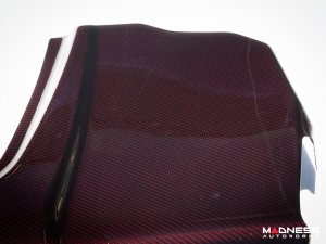 Alfa Romeo 4C Carbon Fiber Engine Cover - Red Candy